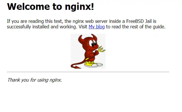 nginx loading page